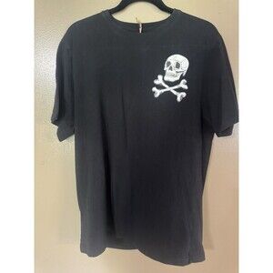 SEVEN SOULS New York NY Shirt Men L LARGE Black Wild Ones Never Die Skull